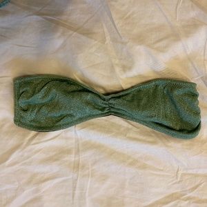 Triangl Swimwear strapless bikini top in color Fawn Sparkle